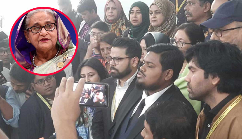 ট্রাইব্যুনালে শেখ হাসিনাসহ ৫৭ জনের বিরুদ্ধে অভিযোগ