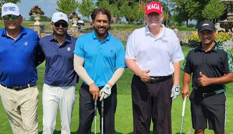 ট্রাম্পের সঙ্গে গলফ খেললেন ধোনি